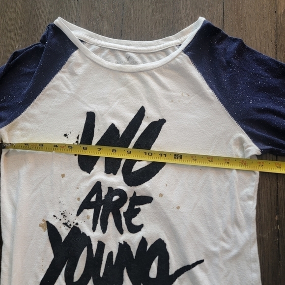 2/$20 American Eagle We Are Young Baseball T Shirt S - Picture 6 of 9